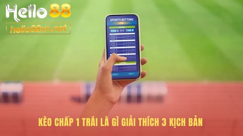 Kèo chấp một trái phân định thắng thua qua 3 kịch bản