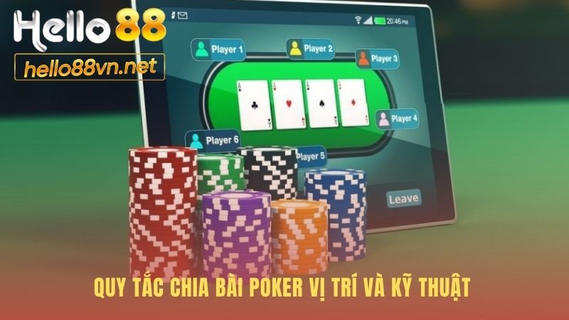 Cách chia bài Poker còn có quy tắc vị trí và kỹ thuật